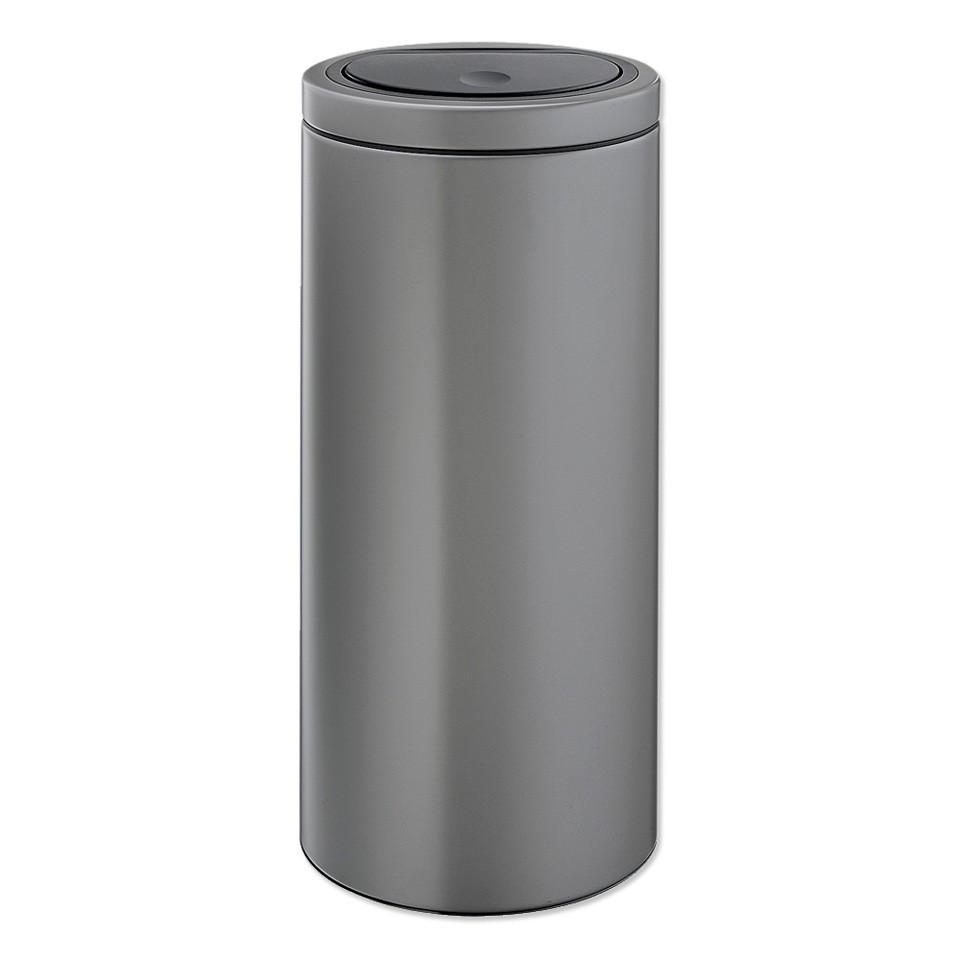 Brabantia Touch Bin Flat Top - platinum - 30 l