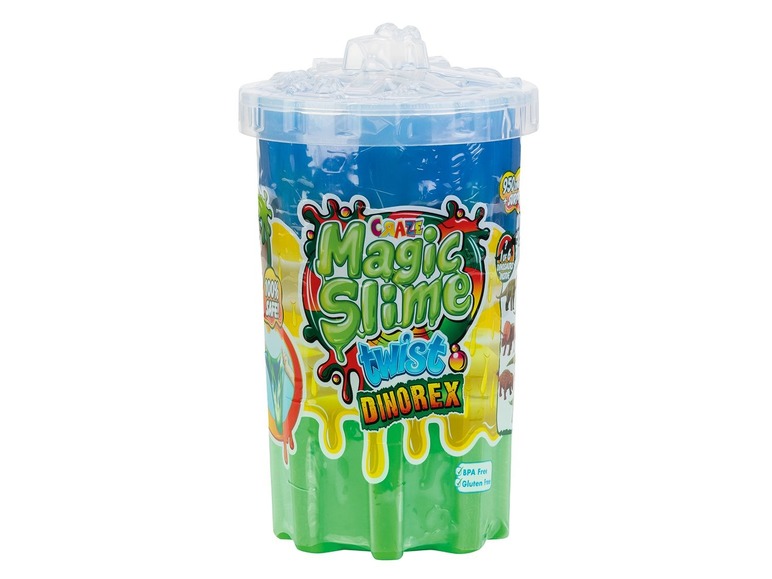 CRAZE Magic slime Blauw/groen, dino