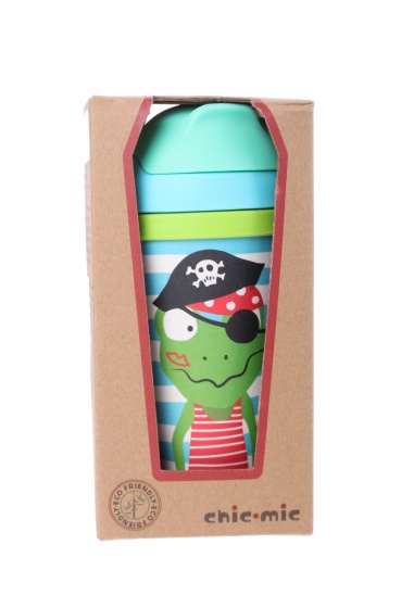 Chic.Mic drinkbeker Piratenschat Quaky 300 ml blauw