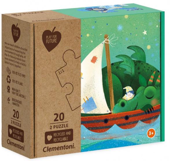 Clementoni legpuzzel Sweet Dreams 2-in-1 karton 40 stukjes