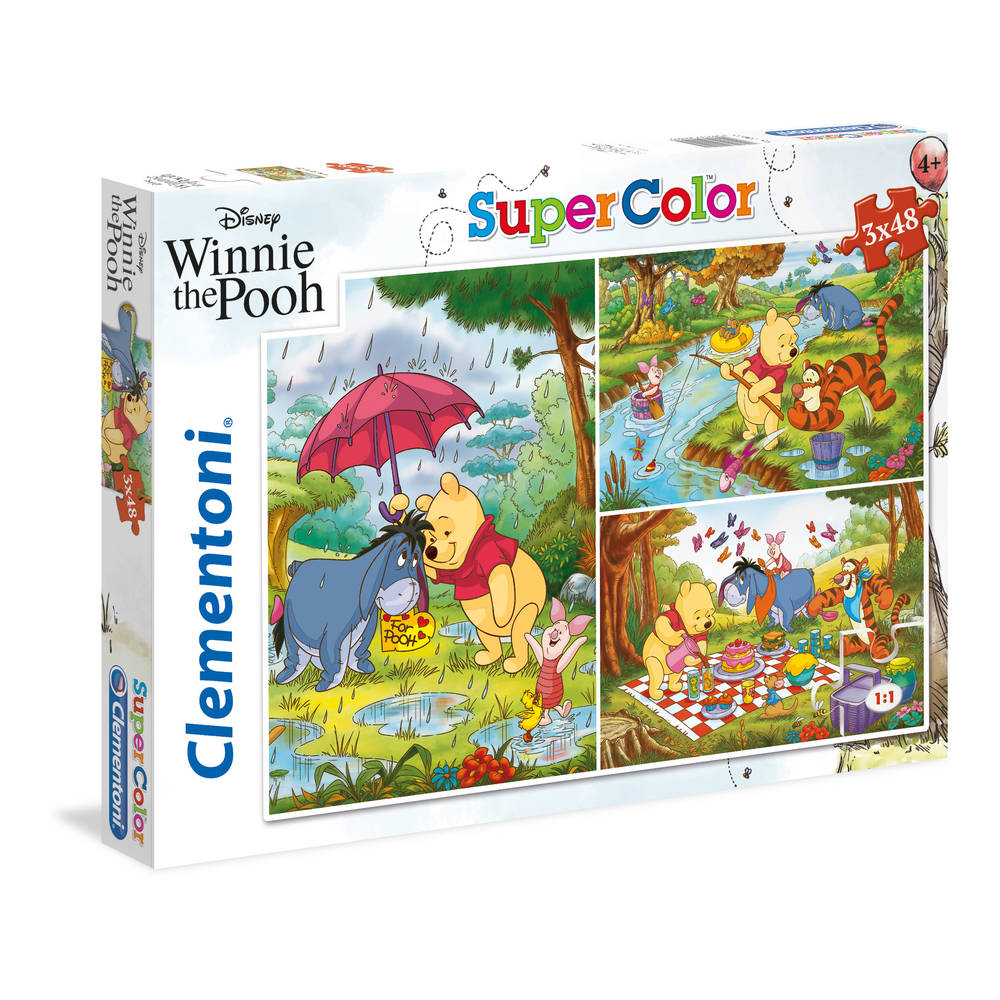 Clementoni puzzel Winnie de Poeh - 3 x 48 stukjes