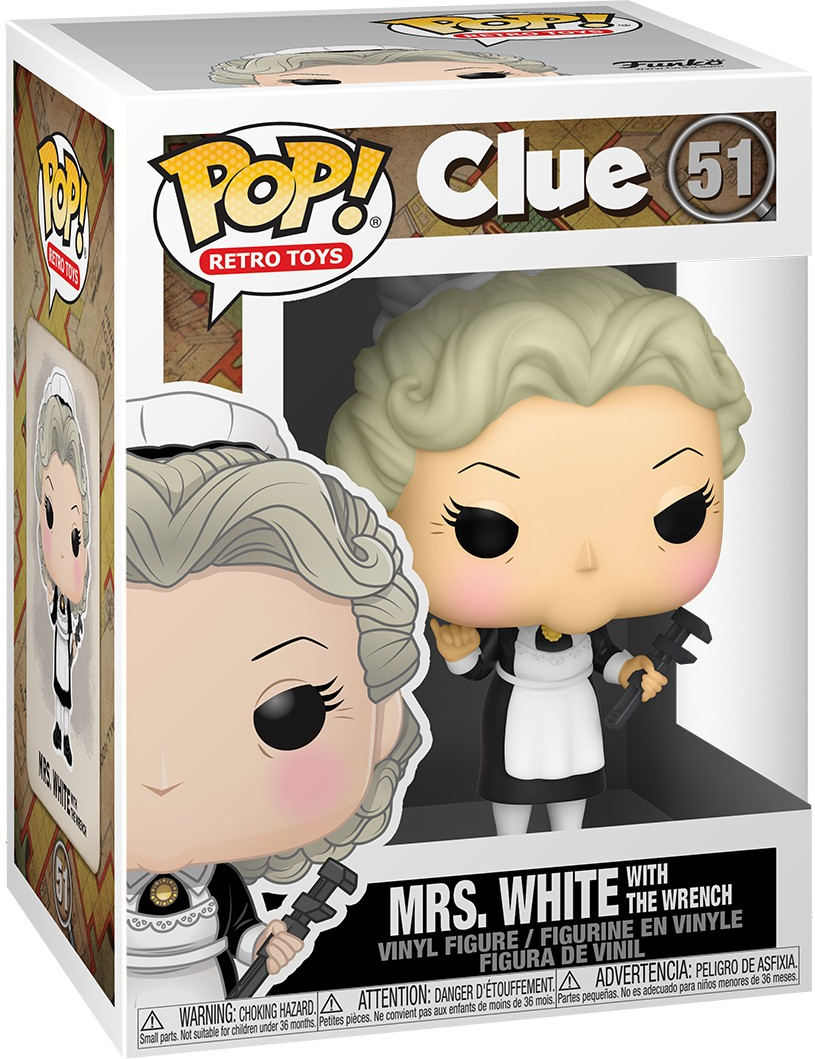 Clue Pop Vinyl: Mrs. White with the Wrench