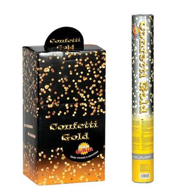 Confetti popper goud 40cm