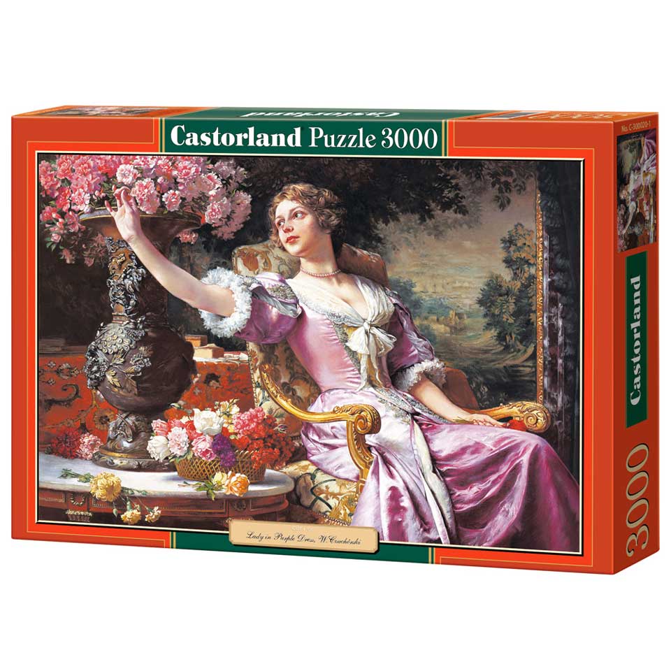 Copy Lady in Purple Dress puzzel 3000 stukjes