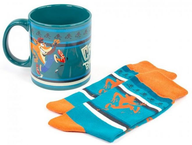 Crash Bandicoot - Socks & Mug Gift Set