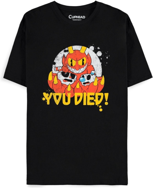 Cuphead - You Died! Men\s Short Sleeved T-shirt