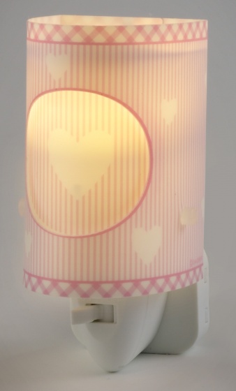 Dalber nachtlamp Sweet Dreams 13 cm roze