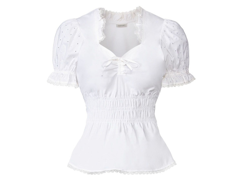 Dames Oktoberfest blouse (36, Wit)