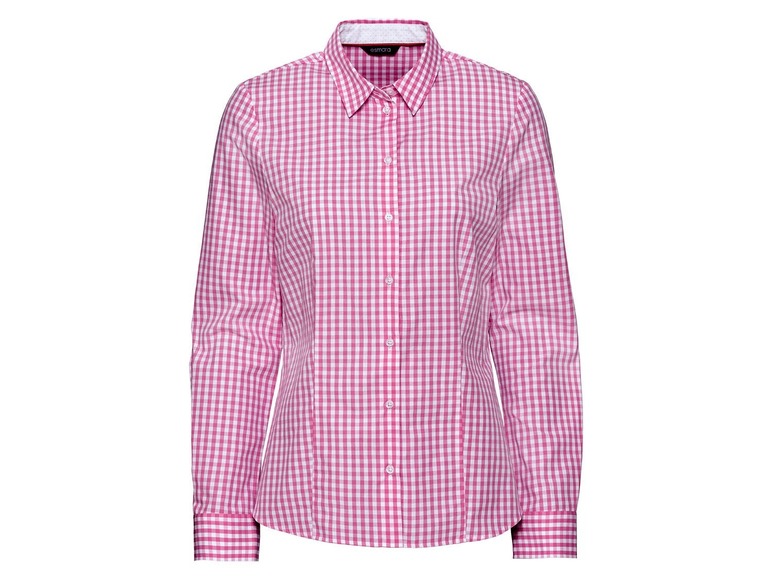 Dames blouse 44, Roze geruit