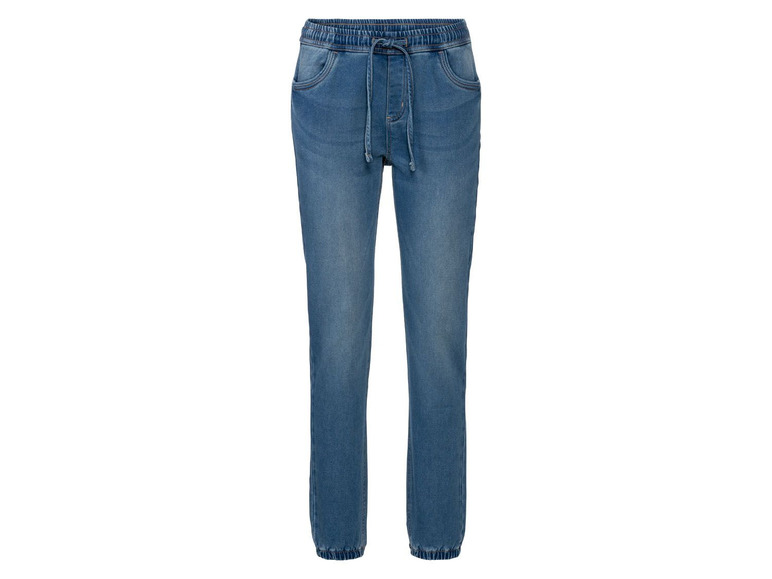 Dames denim jogger (34, Blauw)