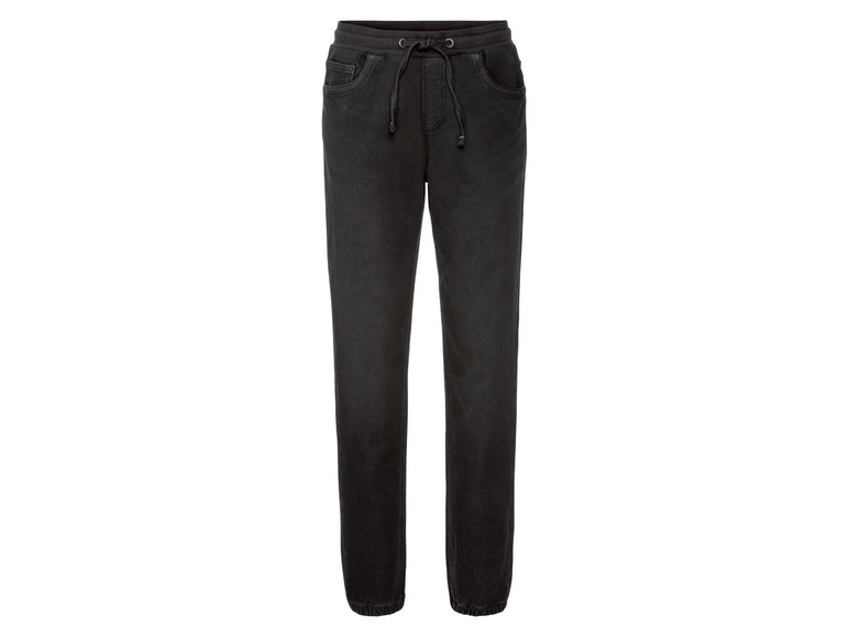 Dames denim jogger (42, Zwart)