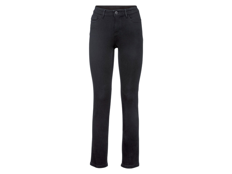 Dames jeans - slim fit (34, Zwart/kort)