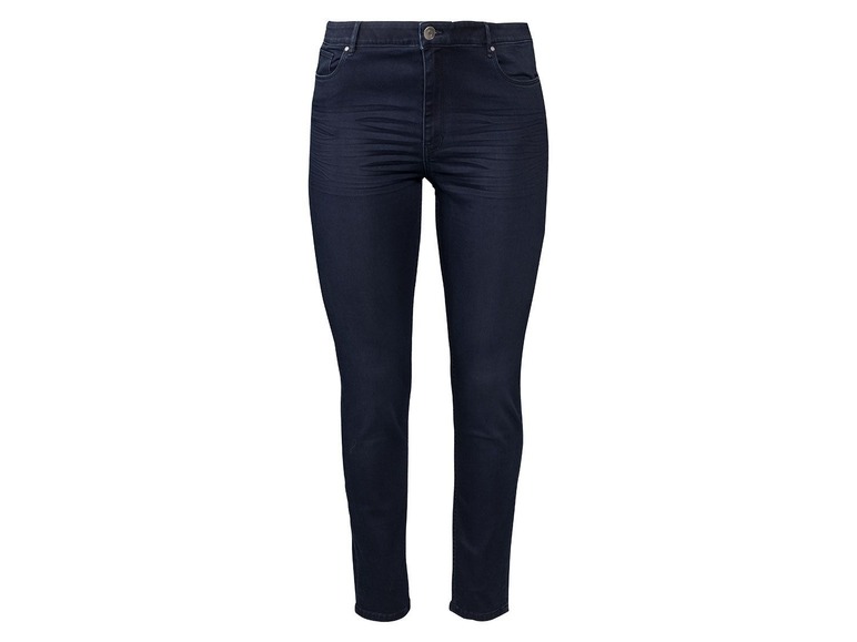 Dames jeans super skinny plus size 52, Donkerblauw