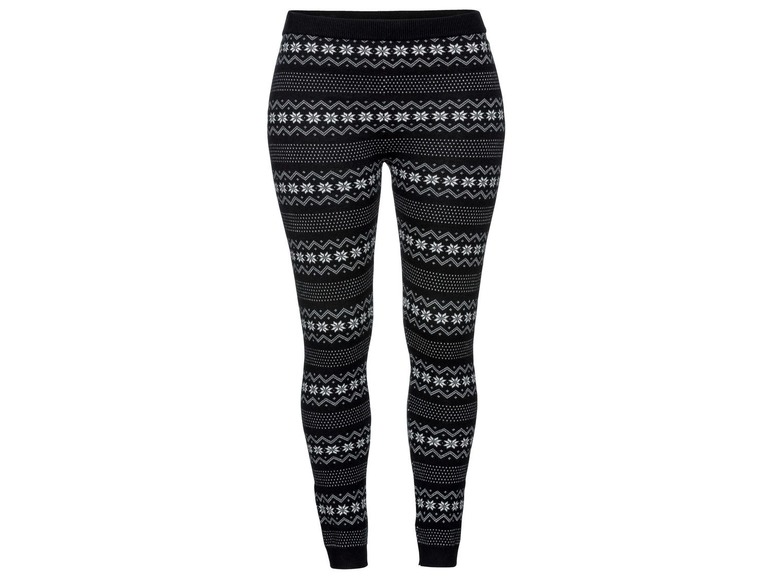 Dames leggings plus size 3XL (56/58), Zwart