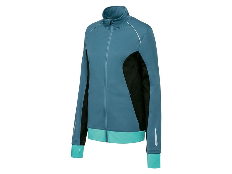 Dames softshell-fietsjack S (36/38), Petrol