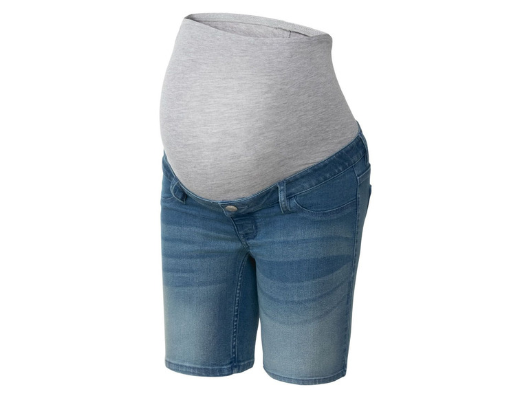 Dames zwangerschaps jeansshorts (42, Lichtblauw)