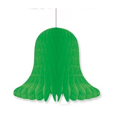 Decoratie kerst klokken groen 20 cm