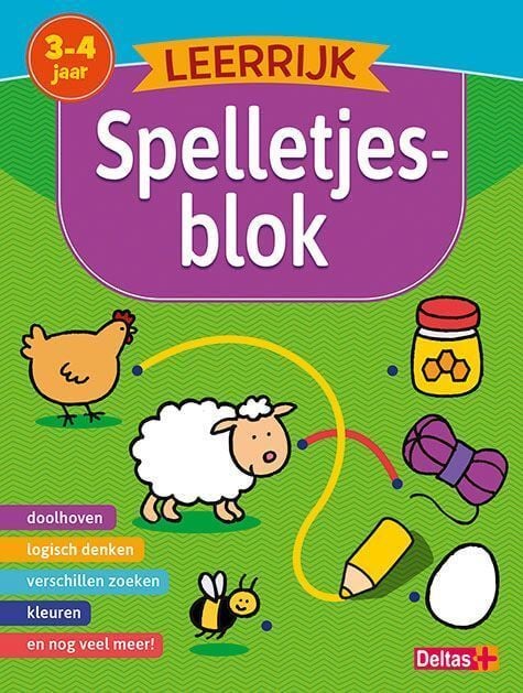 Deltas Leerrijk spelletjesblok 3-4 jaar