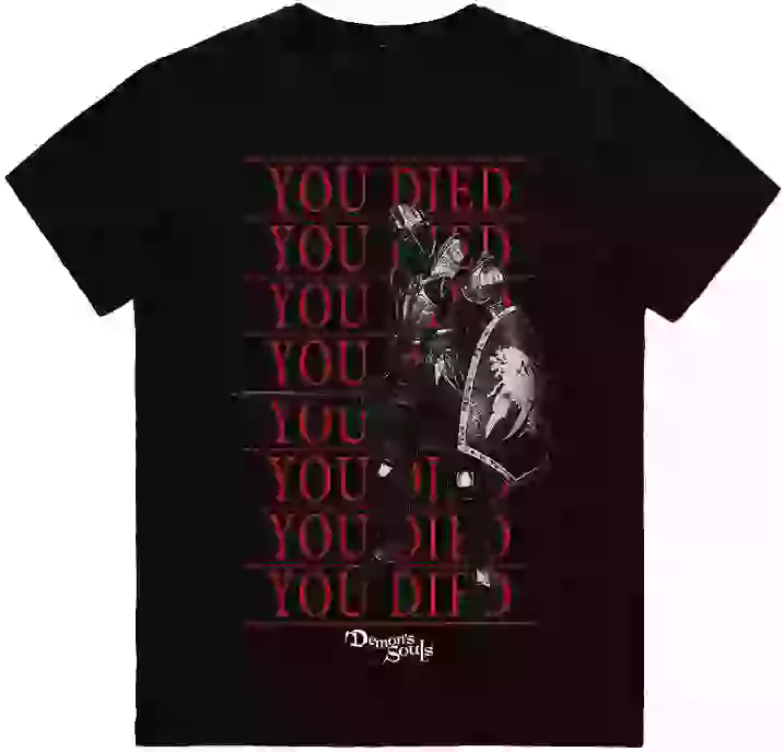 Demon\s Souls - You Died Knight - Men\s Short Sleeve T-Shirt