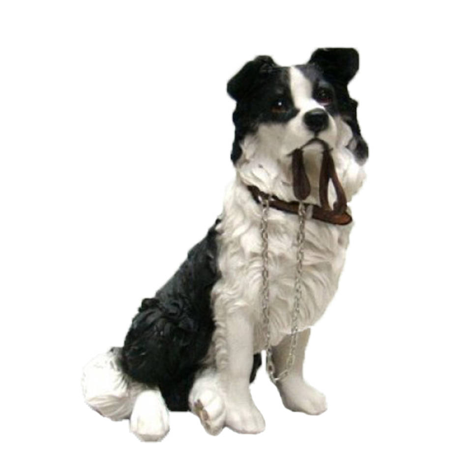 Dierenbeelden Border collie hond - Decoratie beeldje 18 cm