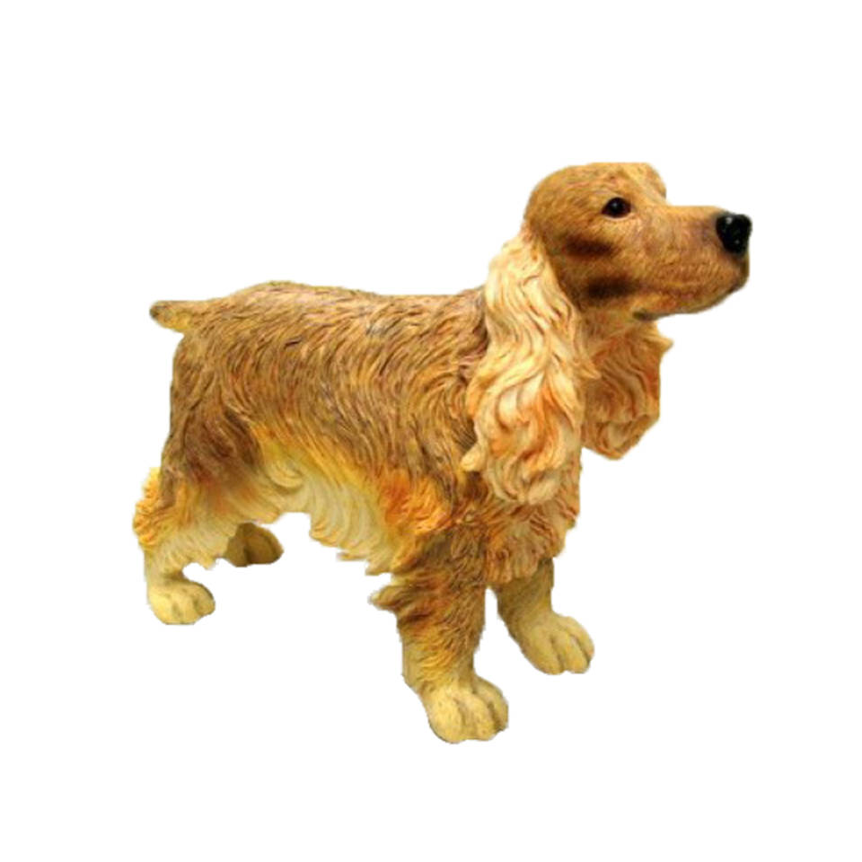 Dierenbeelden Cocker spaniel hond - Decoratie beeldje 15 cm