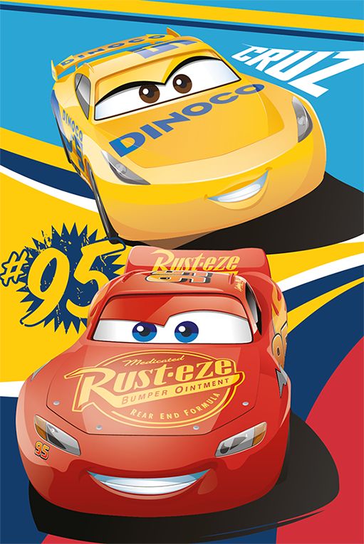 Disney Cars Fleeceplaid Cruz Ramirez & Lightning Mc Queen - 100x150cm - polyester