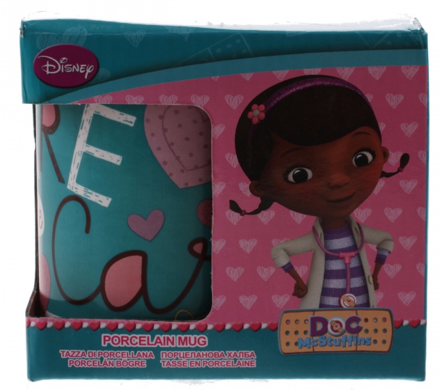 Disney Doc Mcstuffins mok porselein 600 ml wit