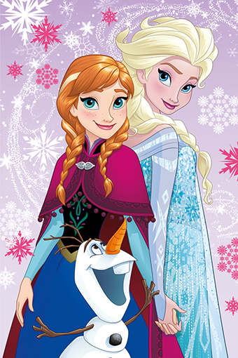 Disney Frozen Fleeceplaid Magic - 110 x 150 cm - polyester