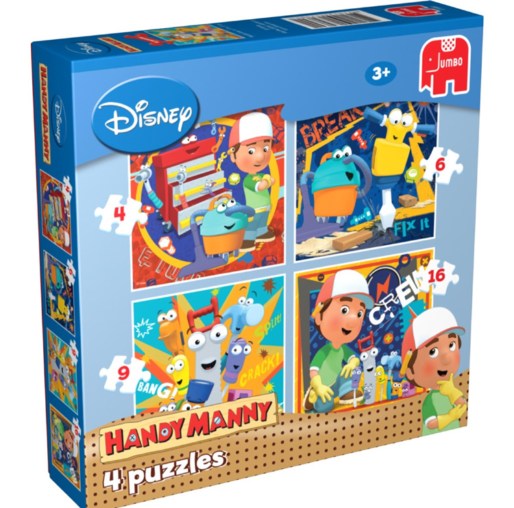 Disney Handy Manny 4 in 1 Puzzel