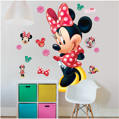 Disney Minnie Mouse muurstickers - 120 cm