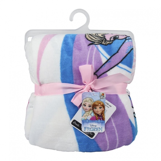 Disney fleece deken Frozen 120 x 160 cm wit