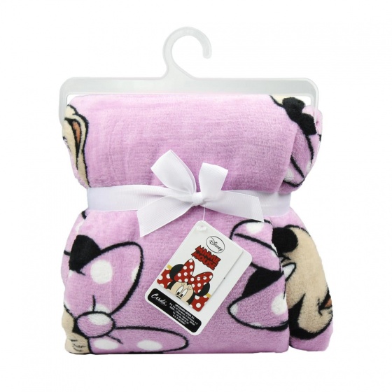 Disney fleece deken Minnie Mouse 120 x 160 cm roze