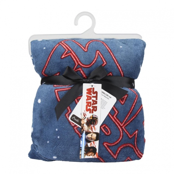 Disney fleece deken Star Wars 120 x 160 cm blauw