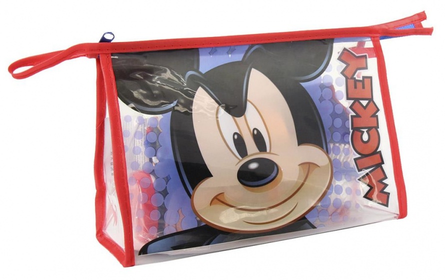 Disney toilettas gevuld Mickey Mouse 6 delig junior blauw/rood