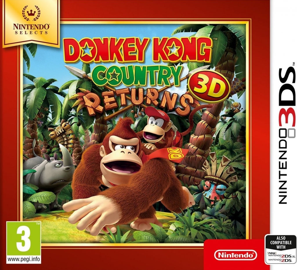 Donkey Kong Country Returns 3D (Nintendo Selects) (verpakking Duits, game Engels)