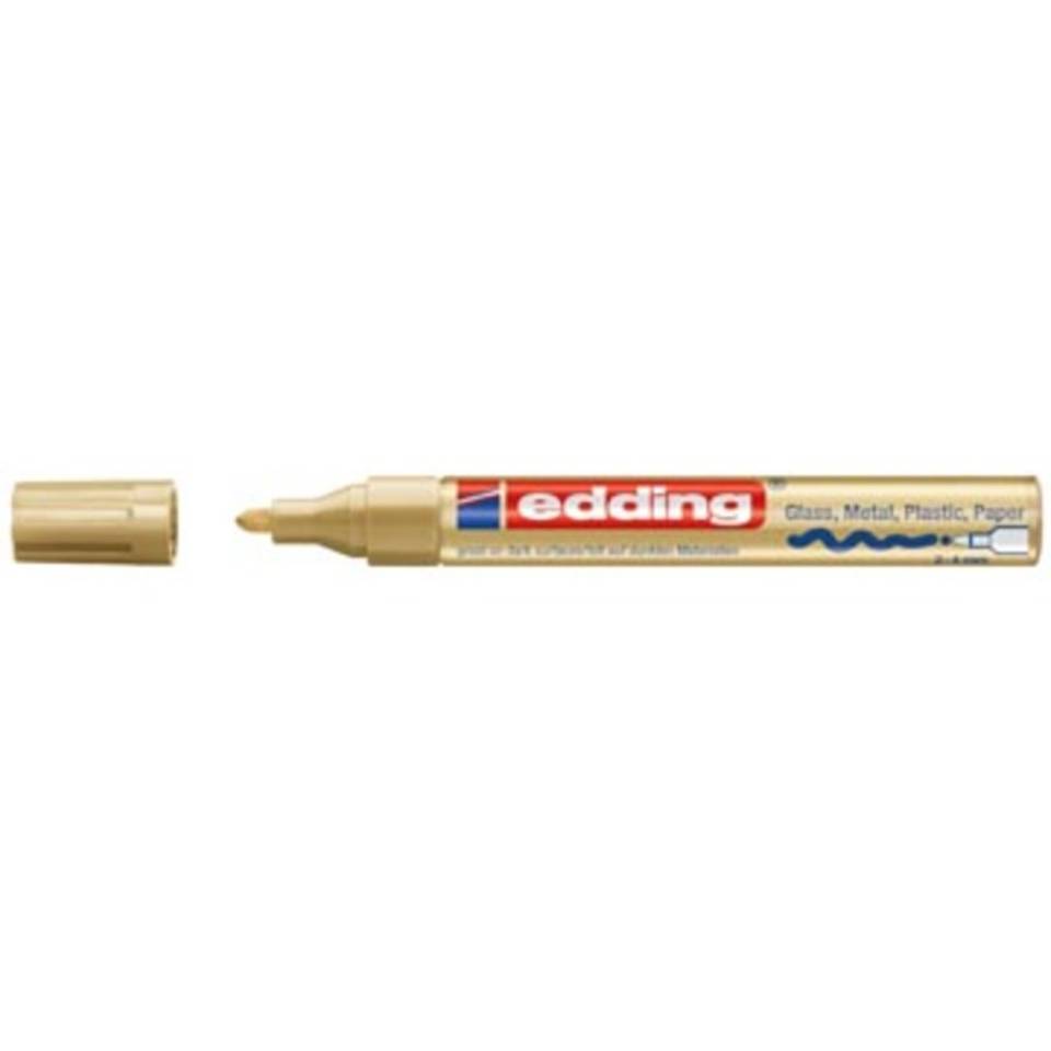 Edding glanslakmarker e-750 CR goud