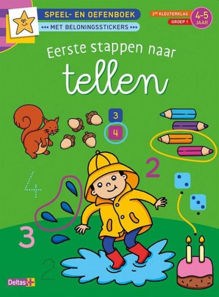 Eerste Stappen Naar Tellen 4-5 jaar Speel en Oefenboek