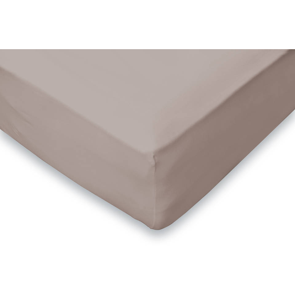 Elegance Hoeslaken Flanel 35cm Hoekhoogte - taupe 180x200cm