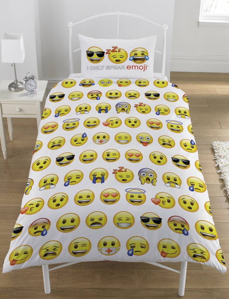 Emoji Dekbedovertrek 140x200 + 50x75cm - polycotton