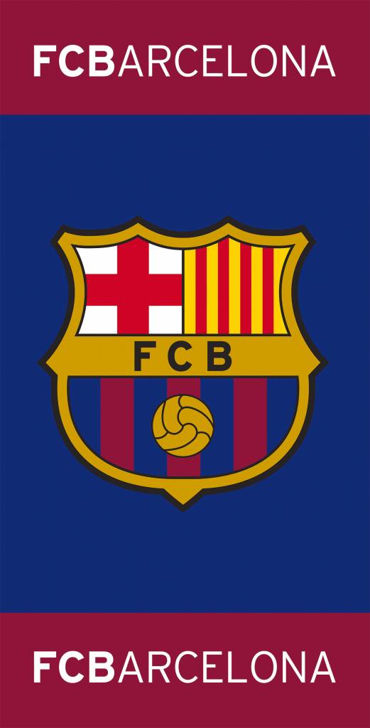 FC Barcelona Strandlaken Logo 75x150cm 100% katoen