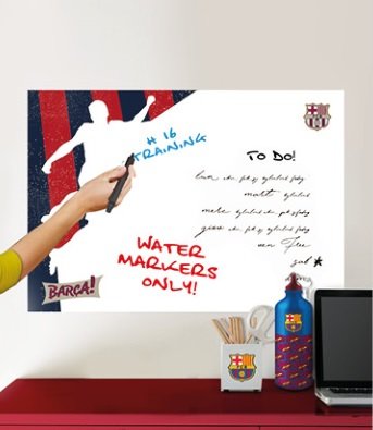 Fc Barcelona muursticker White Board player 45x65cm