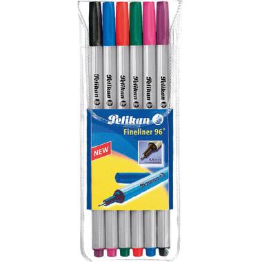 Fineliner 96, 6 kleuren