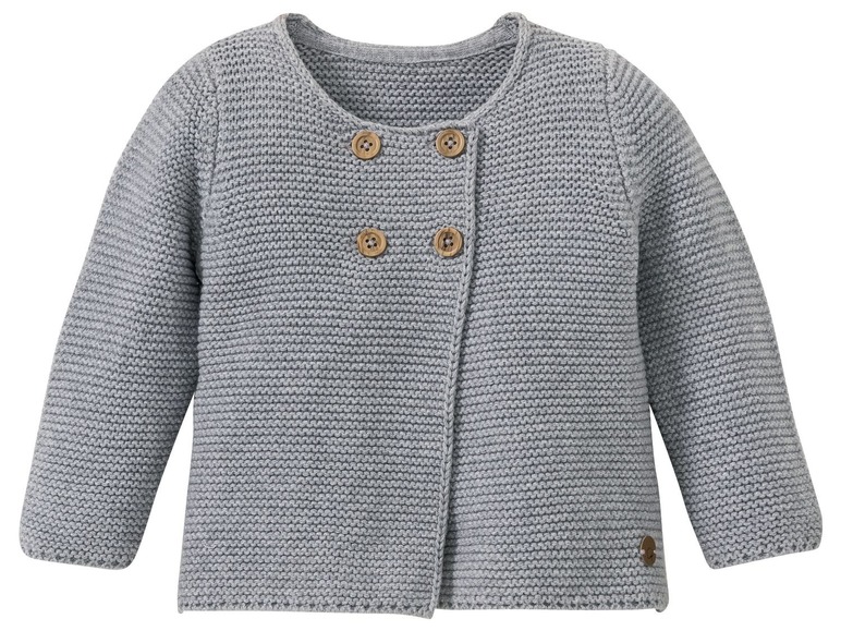 Gebreid baby meisjes vest 86/92, Grijs