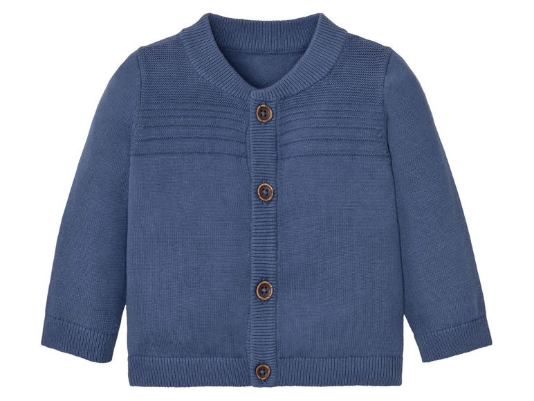 Gebreid vest voor babyjongens (62/68, Blauw)