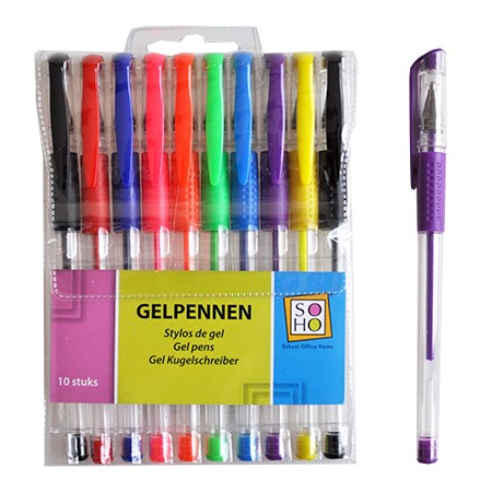 Gelpennen kleur etui