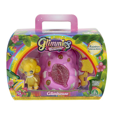 Glimmies Rainbow Friends lantaarn huis met Glimmie - struik