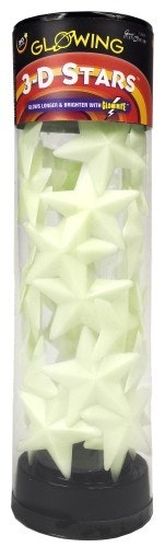 Glow in the Dark sterren 3D Stars Tube