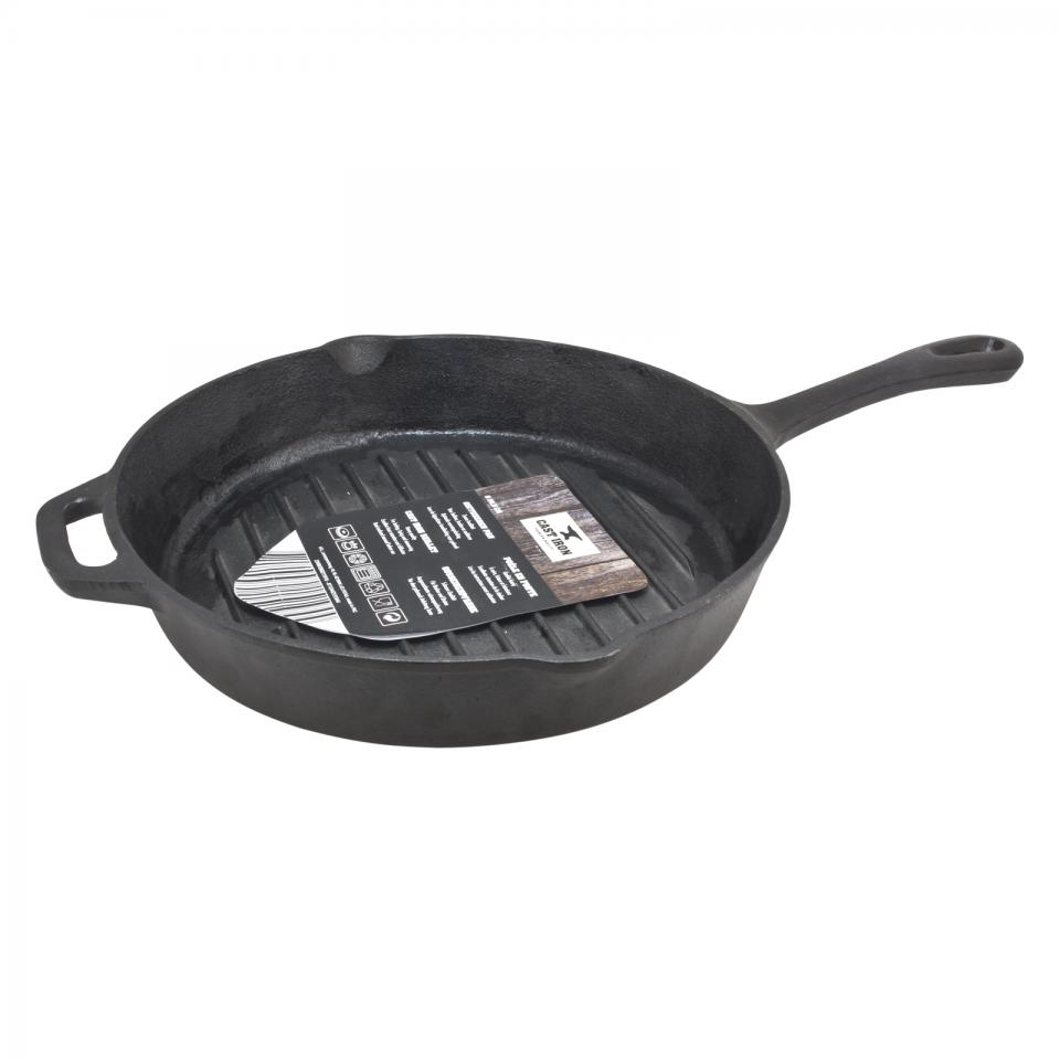 Grillpan - ø 26,5 cm - gietijzer