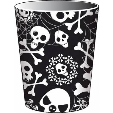 Halloween bekers skelet 250ml 8 stuks