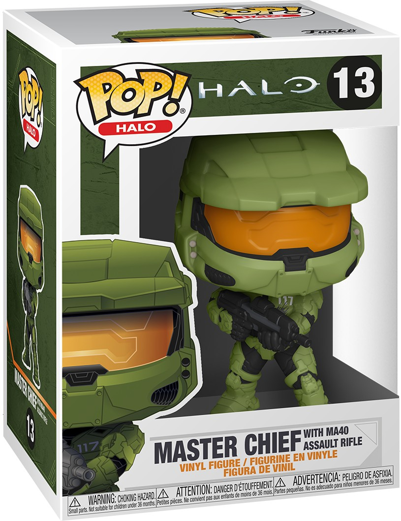 Halo Infinite Pop Vinyl: Master Chief with MA40 Assault Rifle